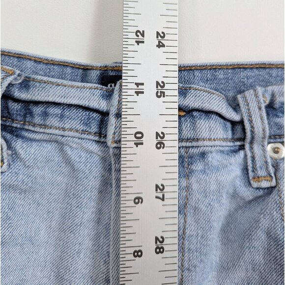 Gap 1969 Cut Off Boyfriend Light Wash Cuffed Denim Stretch Shorts Size 29R US 8 - Picture 8 of 8